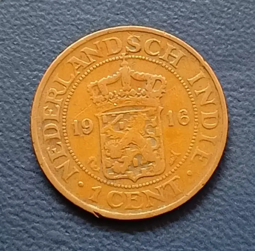 Koin Koleksi 1 Cent 1916 Nederlandsch Indie Langka