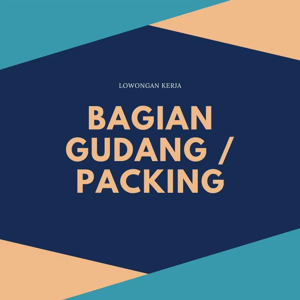 [Untuk laki-laki] Lowongan kerja packing dan gudang