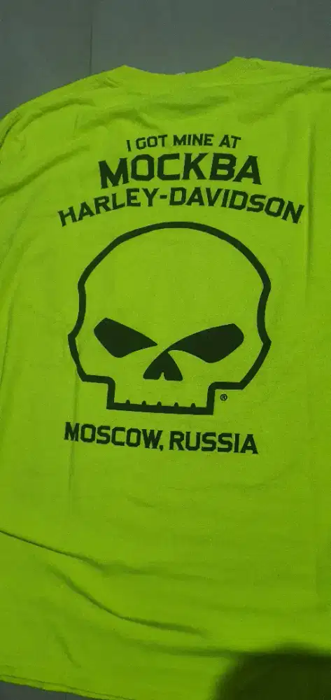 Kaos Harley Davidson Moscow Tangan Panjang