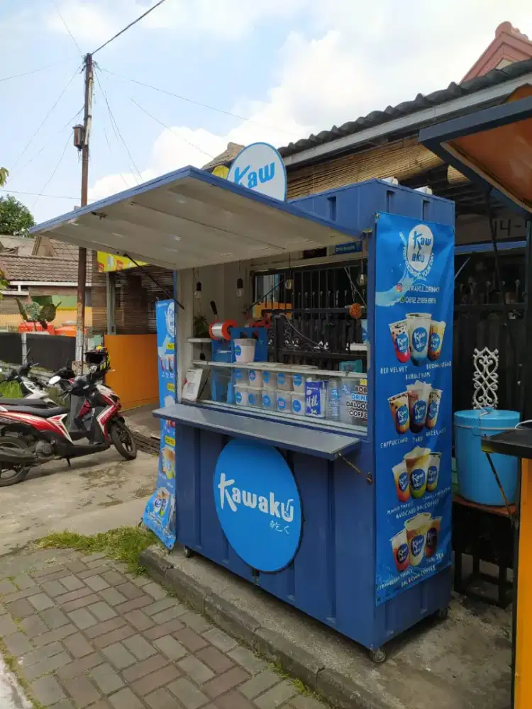 kontainer booth jualan