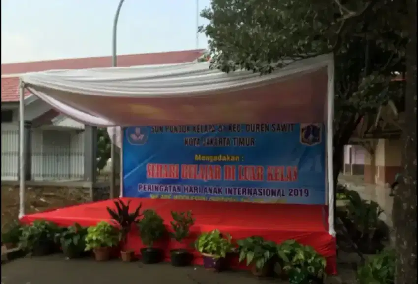 Dijual 1 Set Panggung 6x4 m² + Tenda atas + Tenda 3x14 m²