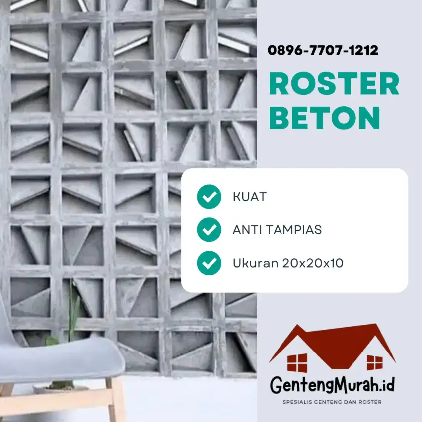 Roster Loster Beton Minimalis Kekinian