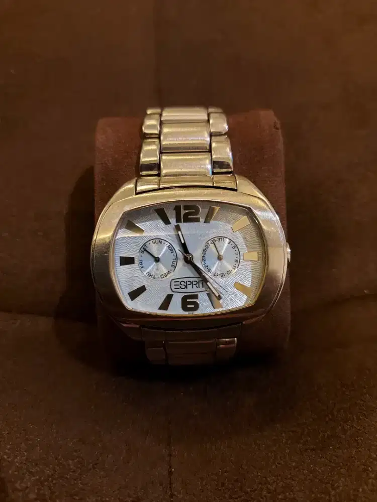 Jam Tangan ESPRIT Stainless Steel Asli, Kondisi 90%mulus & aktif semua