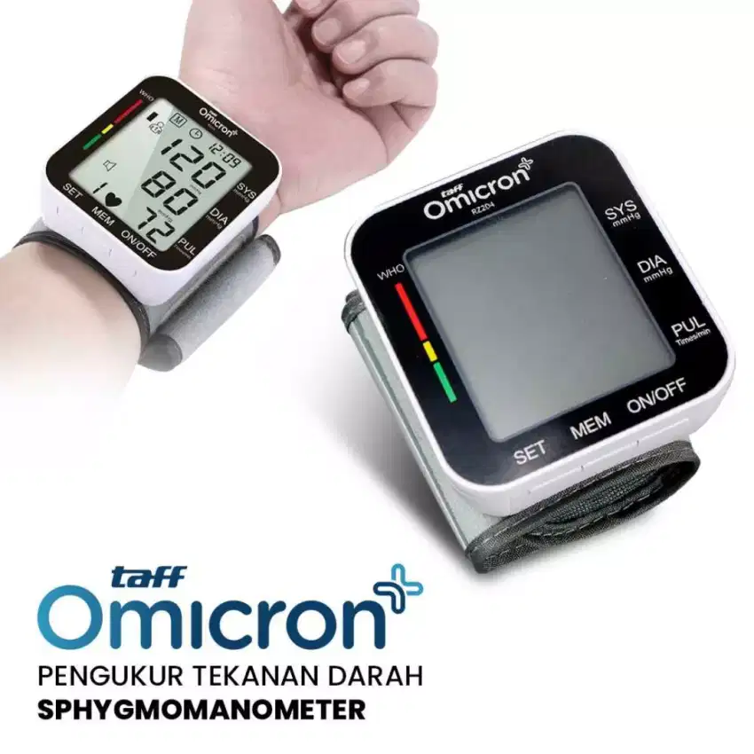 Alat Pengukur Tekanan Darah Digital Otomatis Original Omicron