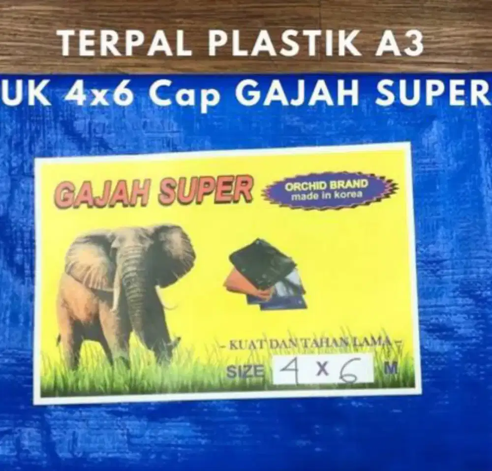 Terpal Gajah A3 tebal 4x6 meter
