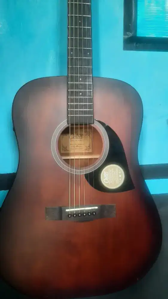 Gitar Akustik Elektrik Cetta LX40se MBS TOP SOLID