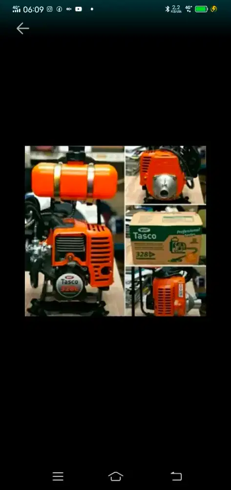 (RUMAH TEKNIK JOGJA)Pemotong rumput gendong merk TASCO