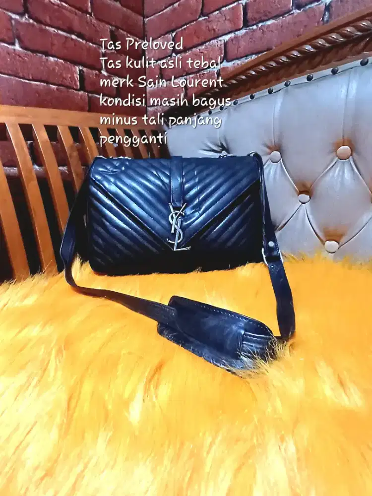 Tas kulit asli merk sain lourent