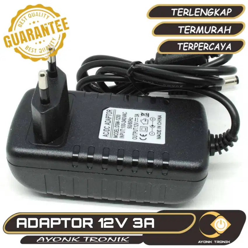 Power Adaptor DC12V 3A Ampere  LED Strip  - DSM-1230 DSM