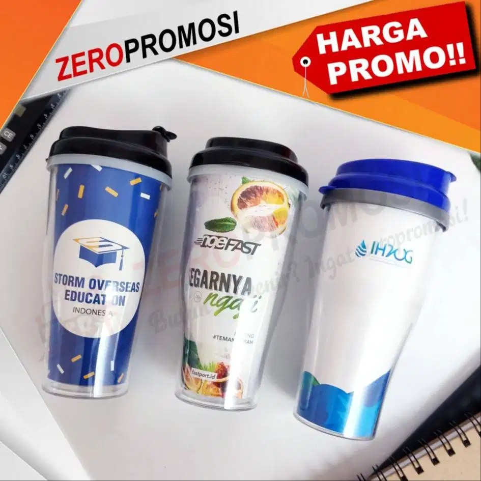 Botol Minum Plastik G-200 Insert Paper Murah Promosi