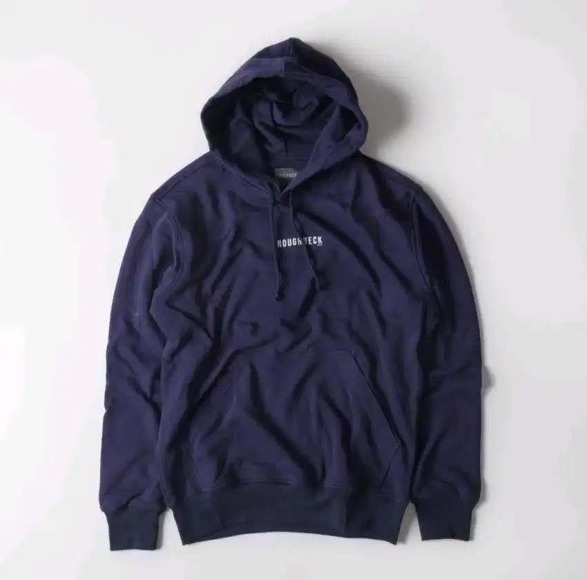 Roughneck HB016 Navy Mini Sig White Hoodie - Size M