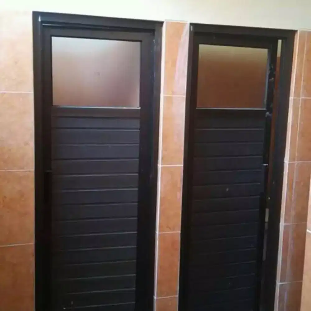 Pintu alumunium kaca pintu kamar mandi toilet sekolah kampus masjid