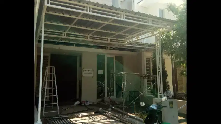 kanopi pagar teralis balkon tangga tralis canopy (bisa pesan tanpa DP)