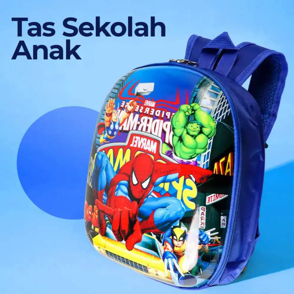 zihui tas ransel anak sekolah backpack karakter kartun suprhero