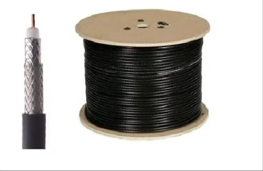 KABEL CCTV RG 6 + Power Hitam Outdoor / indoor Permeter