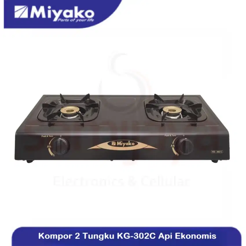 Ready kompor gas miyako 2 tungku kg-302c bjm bsa cod