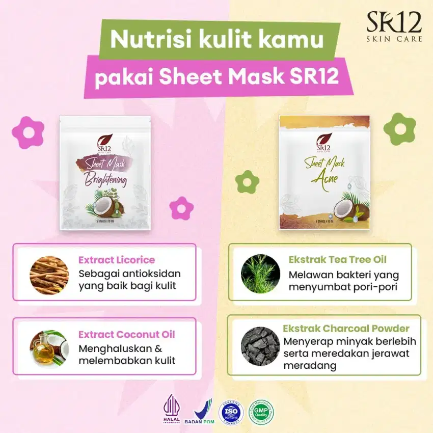 masker wajah SR12 wajah jd bersih