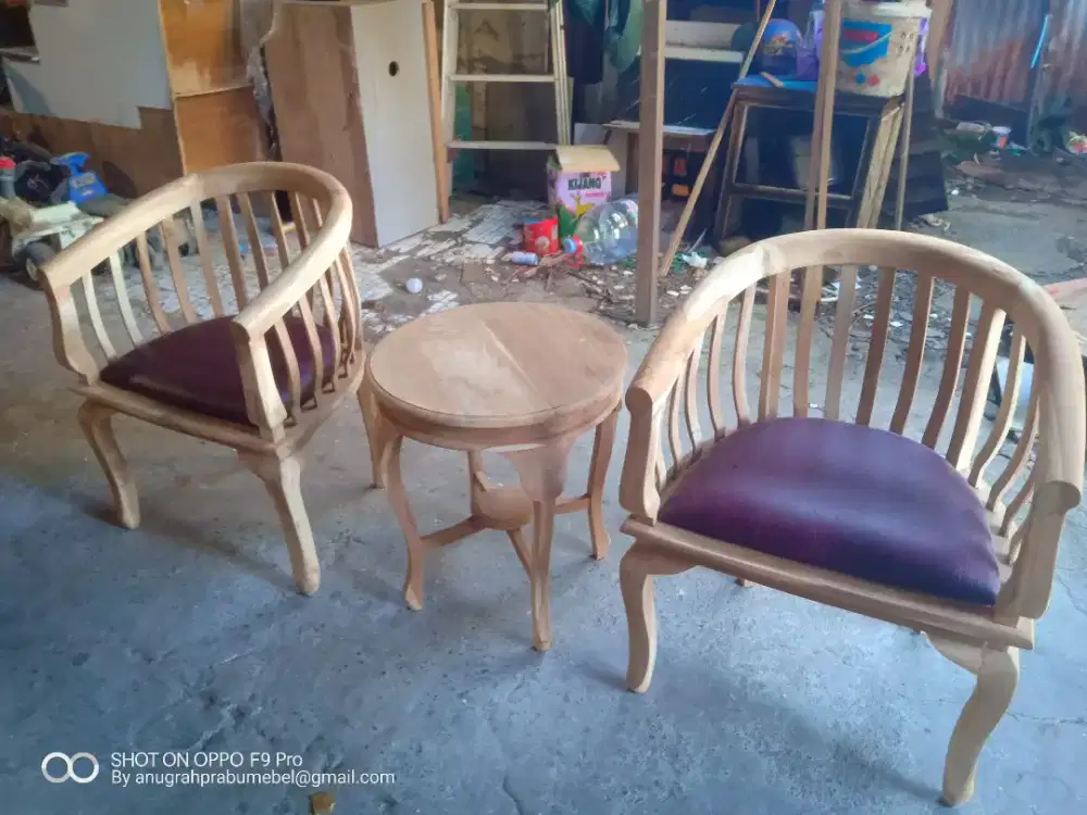 Kursi teras murah kayu jati,bis bayar di tempat