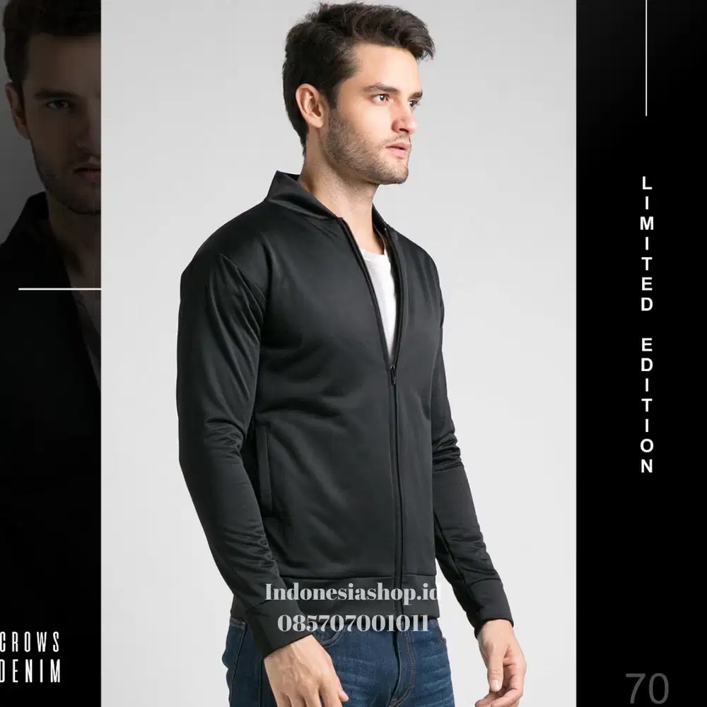 Jaket Simply Fleece Black Style - SK70