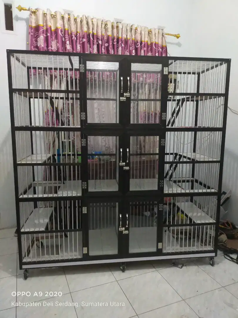 Kandang kucing aluminium