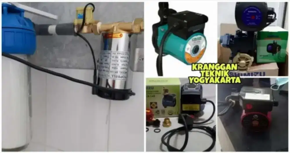 (KRANGGAN TEKNIK)pompa pendorong pompa booster air shower mesin cuci