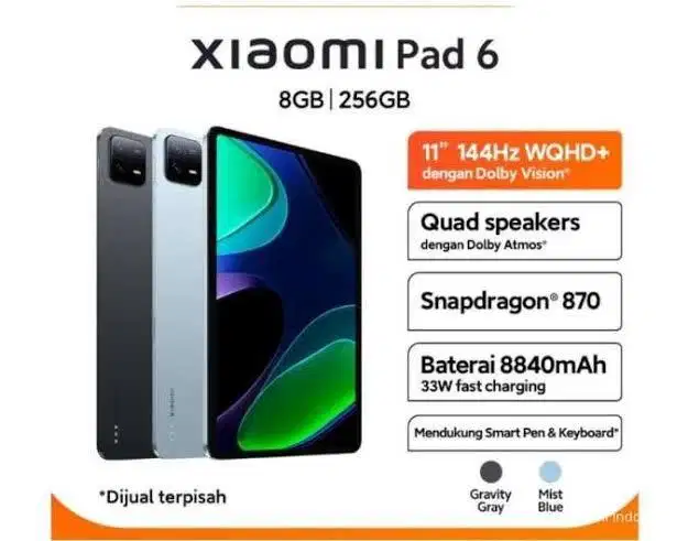 XIAOMI PAD 6 RAM 8/256GB