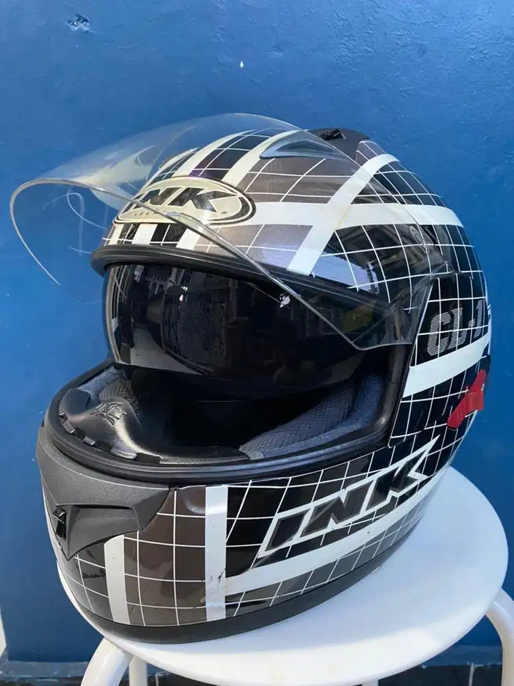 Helm ink double visor best sale full face