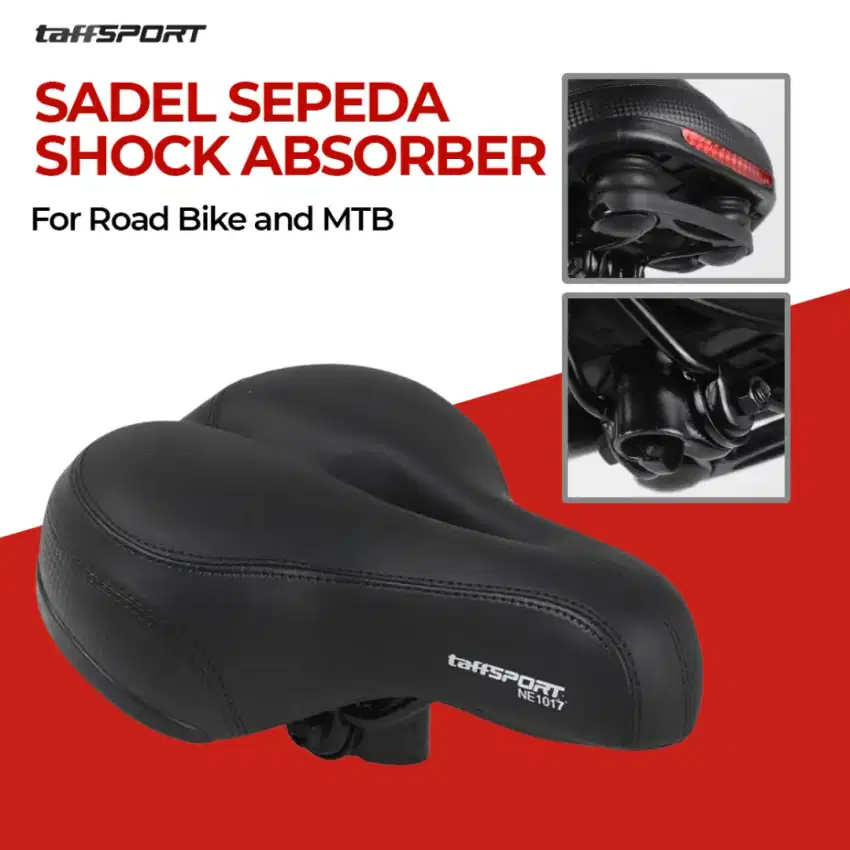 Taffsport sadel sepeda shock absorber big butt