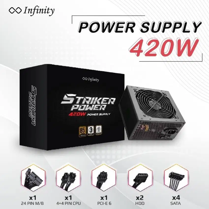 PSU Stricker Power 420W Infinity *GARANSI RESMI 3 TAHUN*