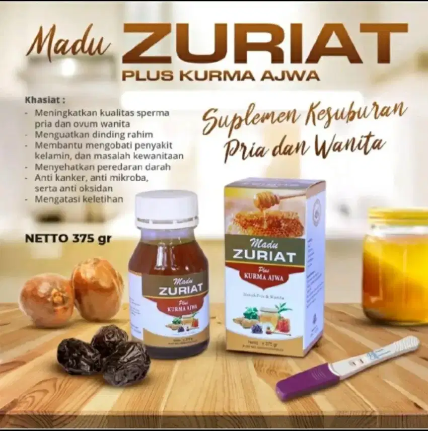 Madu Zuriat Plus Kurma Ajwa Original | Madu Promil