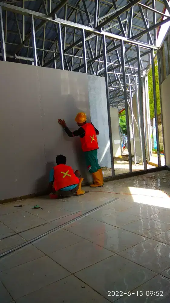 Partisi Gypsum untuk gudang dan kantor