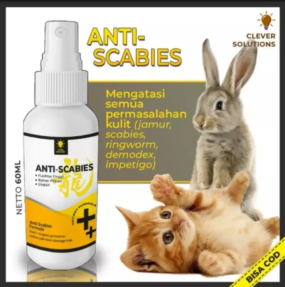 Free Ongkir Obat Penyakit Kulit Anti Scabies untuk Hewan