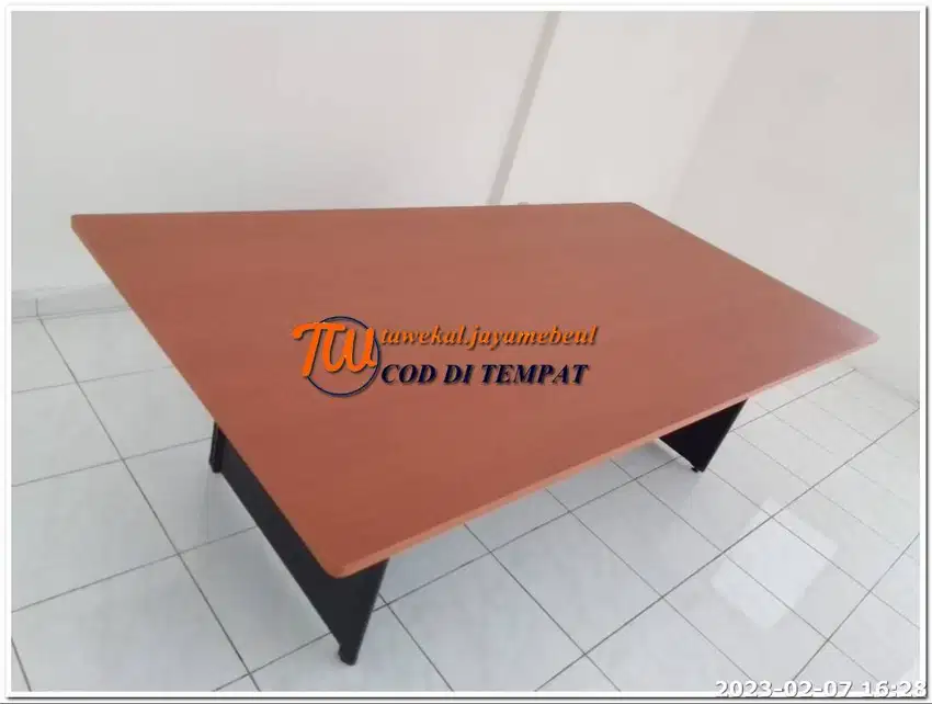 MEJA KANTOR MEJA RAPAT MEJA TULIS BESAR MEJA MEETING JUMBO 240 CM TEBA