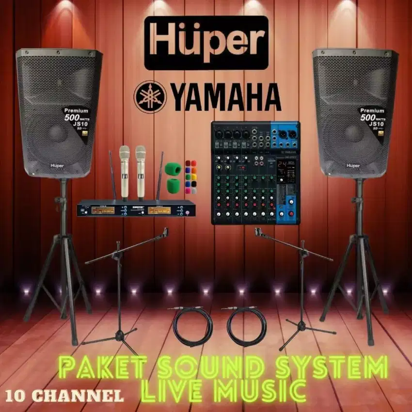 Paket Sound System Live Music HUPER - YAMAHA Original Paket Premium