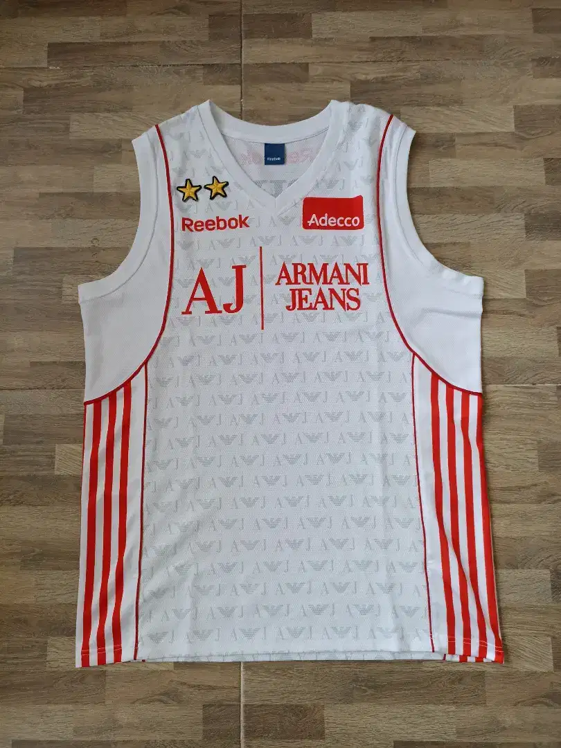 Armany Jeans olimpia milano basketball jersey