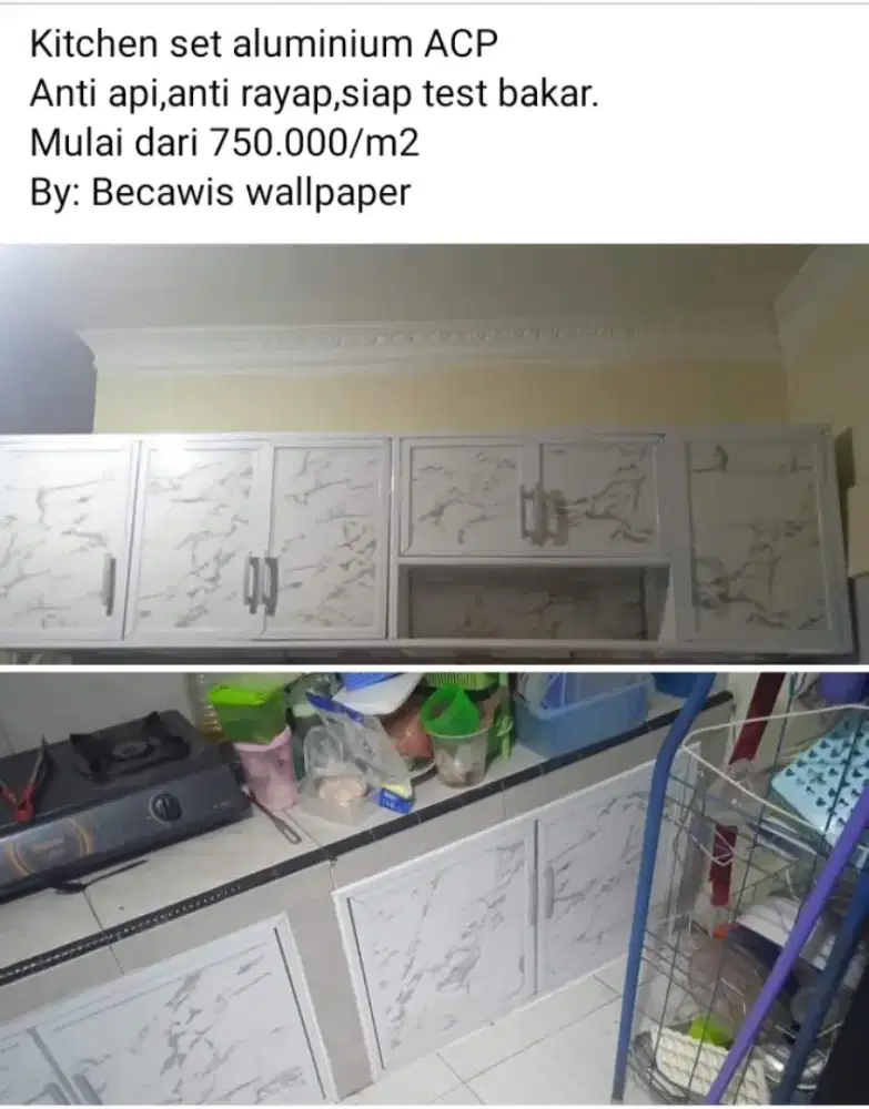 Kitchen set anti api dan rayap