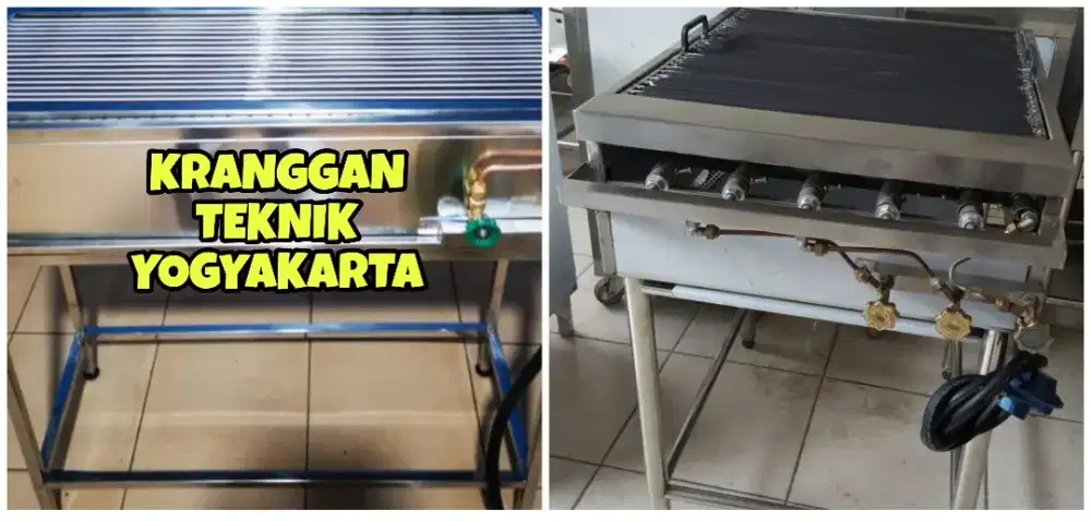 (KRANGGAN TEKNIK)kompor panggangan gas grill pan gas grill stainless