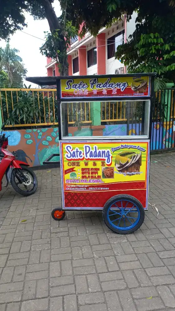 Gerobak sate padang baru