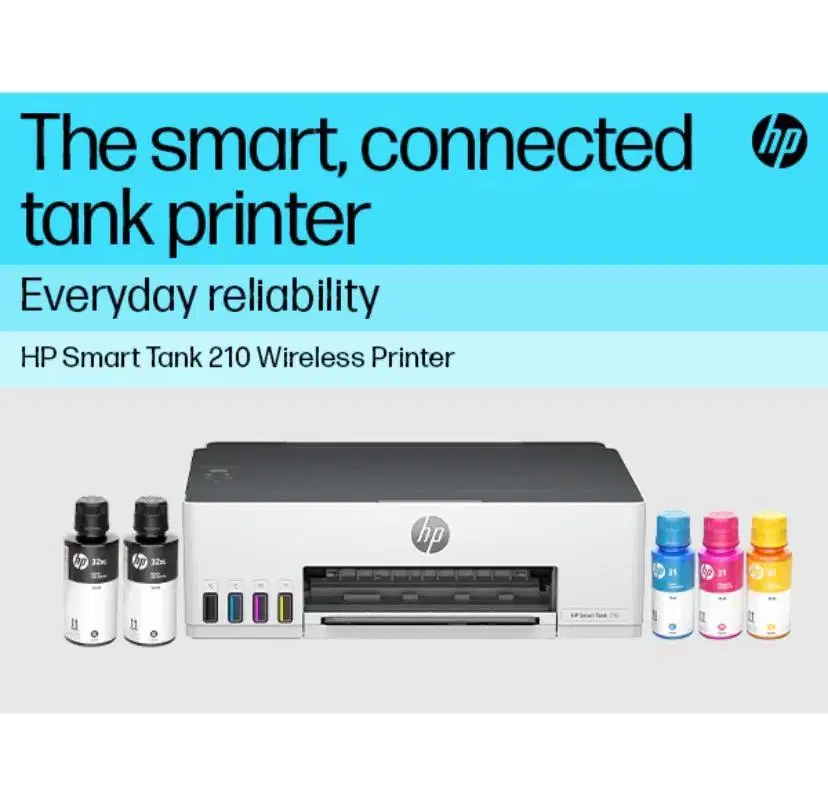 HP Printer Smart Tank 210 Print + Wireless Colour Garansi Resmi HP Ind