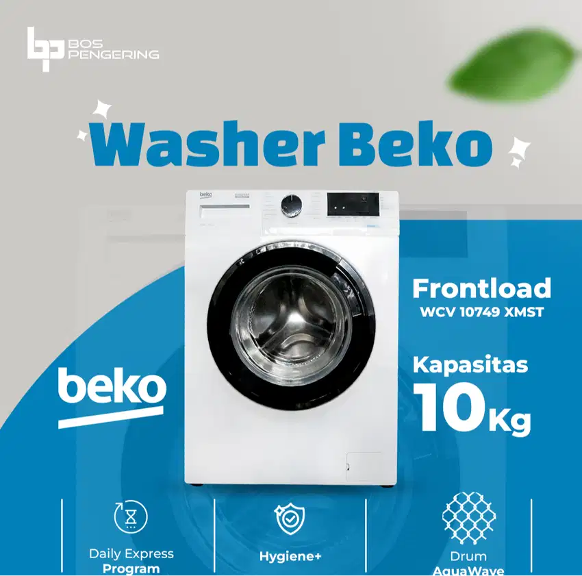 PROMO Mesin Cuci Beko 10Kg Washer Beko 10 Kg Mesin Beko WCV 10749 XMST