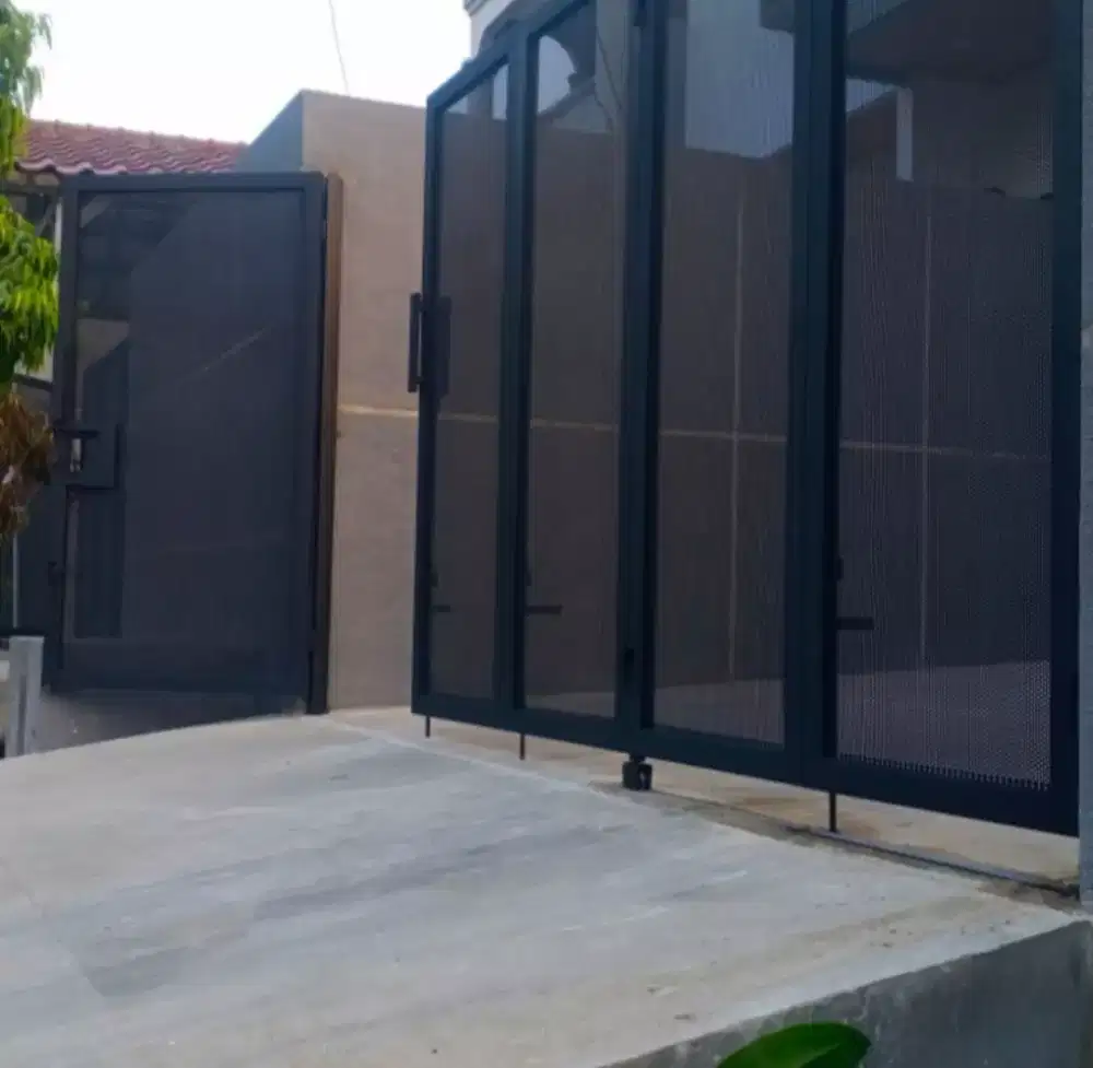 Pintu pagar plat perporated