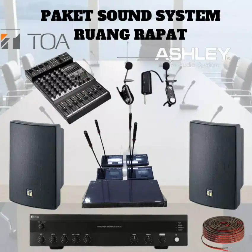 Paket Sound System Ruang Rapat/Meeting TOA Sudah TKDN