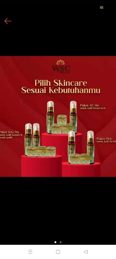 Skin care Wsc premium paketan sultan ataw/wgaw