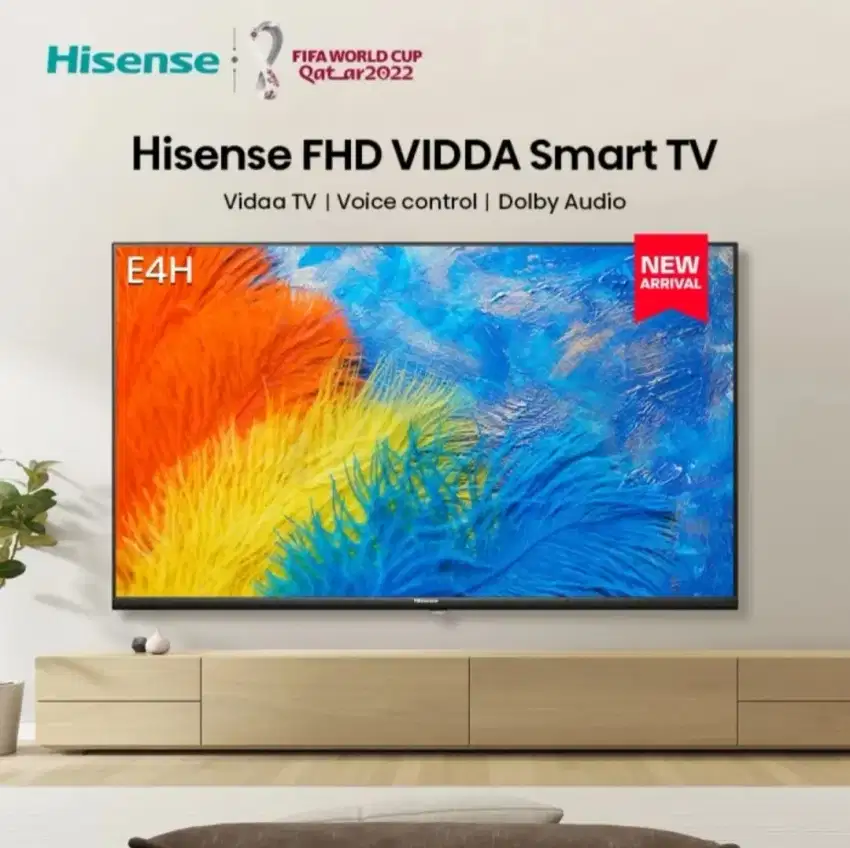 Hisense 40 Inch Smart Android TV FULLHD 40E4H Terbaru x Coocaa TCL LG