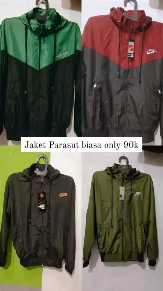 Jaket Parasut Biasa