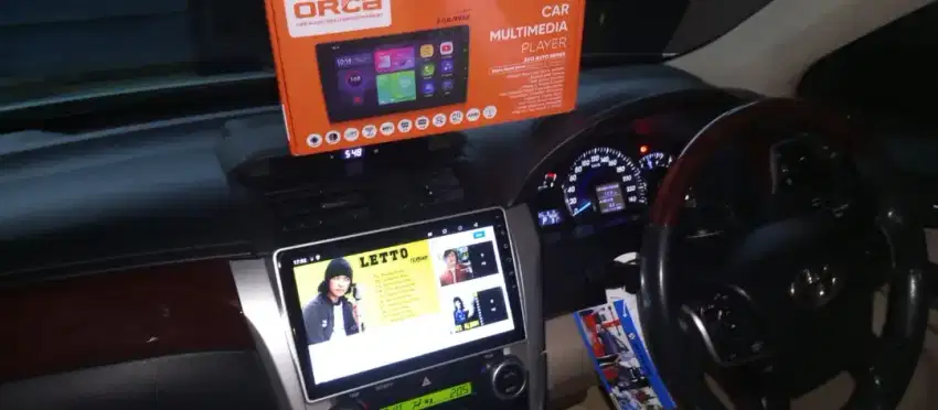 Pemasangan head unit android orca 10 inc ram 2/32 di Toyota Camry