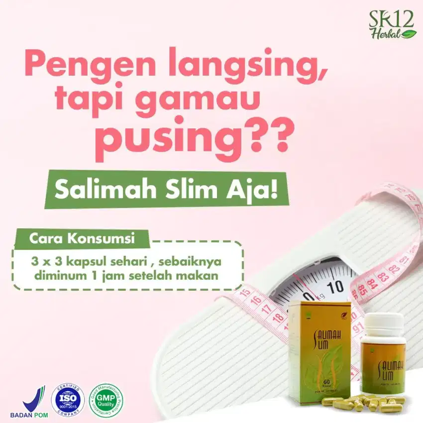 Salimah Slim SR12 pelangsing tubuh sehat bpom