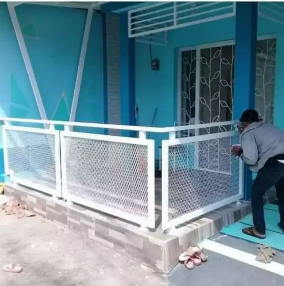 Pintu pagar plat expanda/sarang tawon