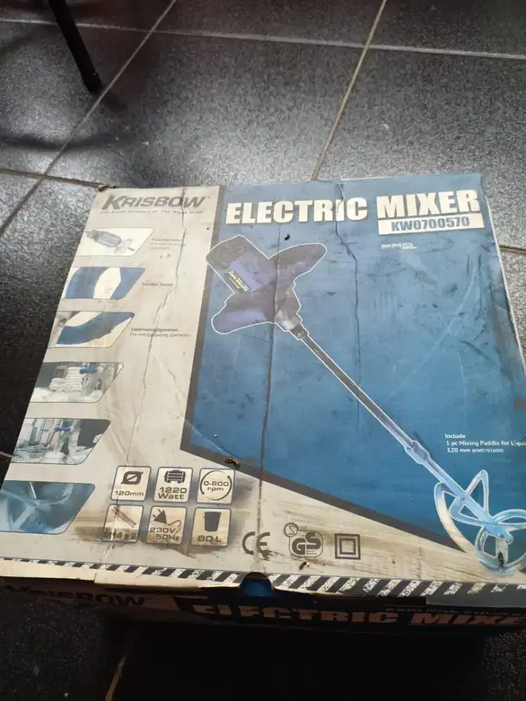 ELECTRIC MIXER KRISBOW / ALAT PENGADUK CAT KRISBOW ORIGINAL