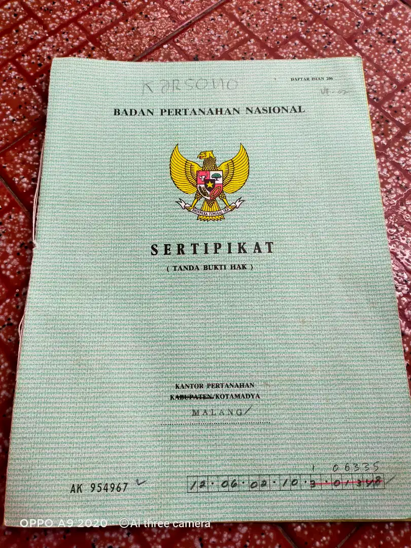 Dijual rumah siap huni beserta isinya SHM. An. Sendiri